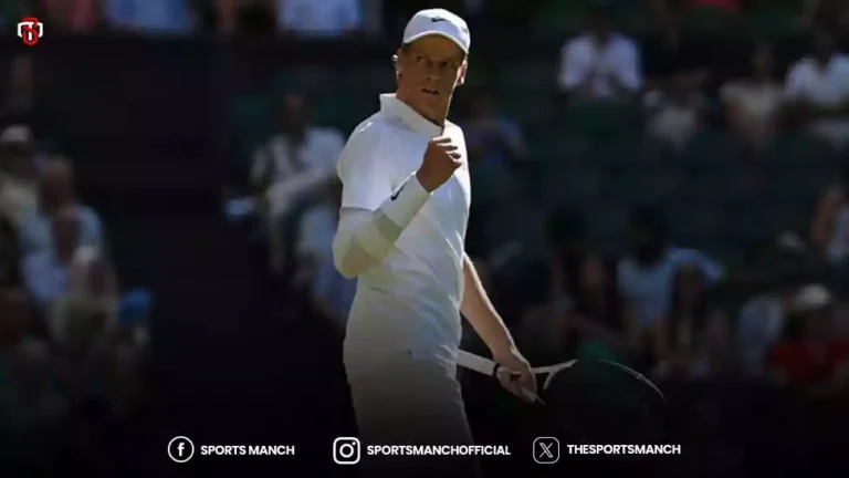 Italian Tennis player Jannik Sinner Wimbledon